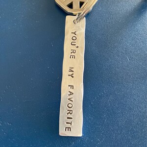 You're My Favorite, keychain, gift for him or her, husband, wife, Valentines Day image 6