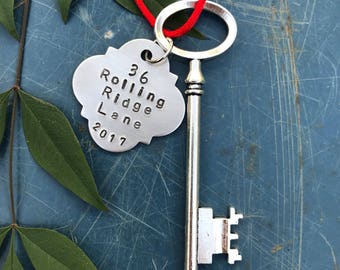 Realtor, new home ornament, closing gift,  housewarming gift, custom, address