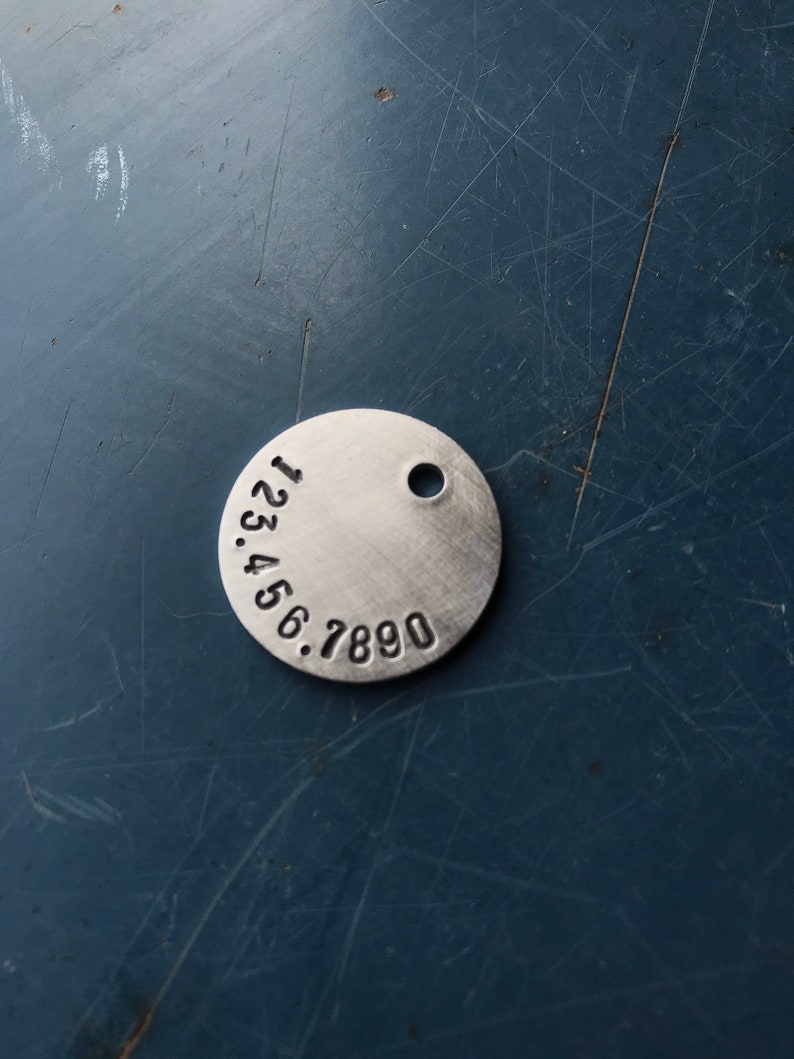 Stamped Metal Name Tag Charms Tags Labels name tags hand | Etsy