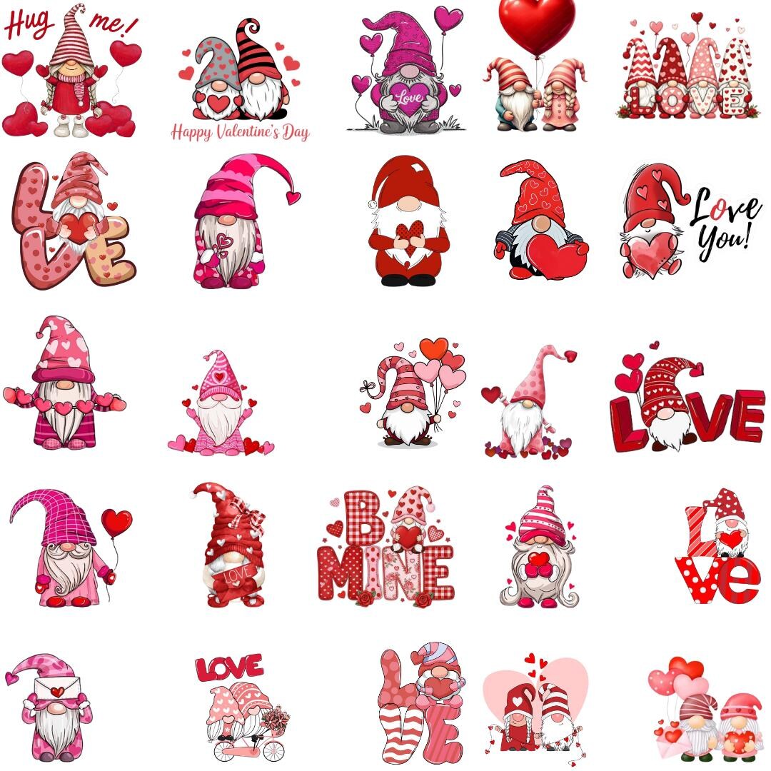 Valentine Gnome PNG Clipart Bundle, Love Gnomes (digital Download) - Etsy