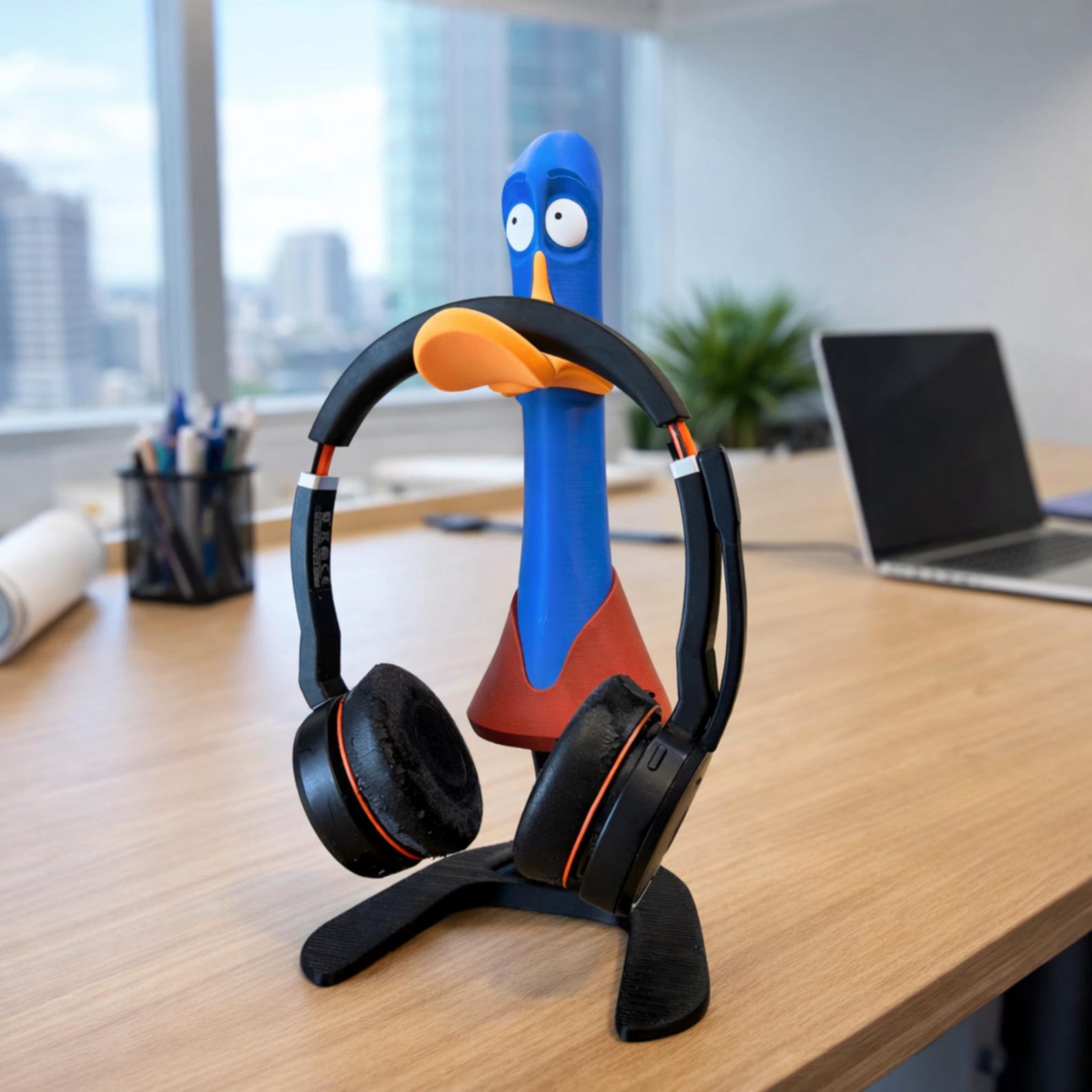 Awkward Duck Headphone Stand | Funny Desk Headset Holder for Home Office, Gaming Setup & Unique Gifts