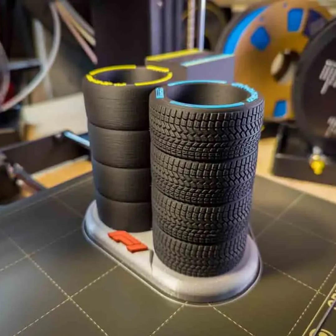 Racing Tyre Pen Holder | Motorsport Desk Organiser, Formula Style ...