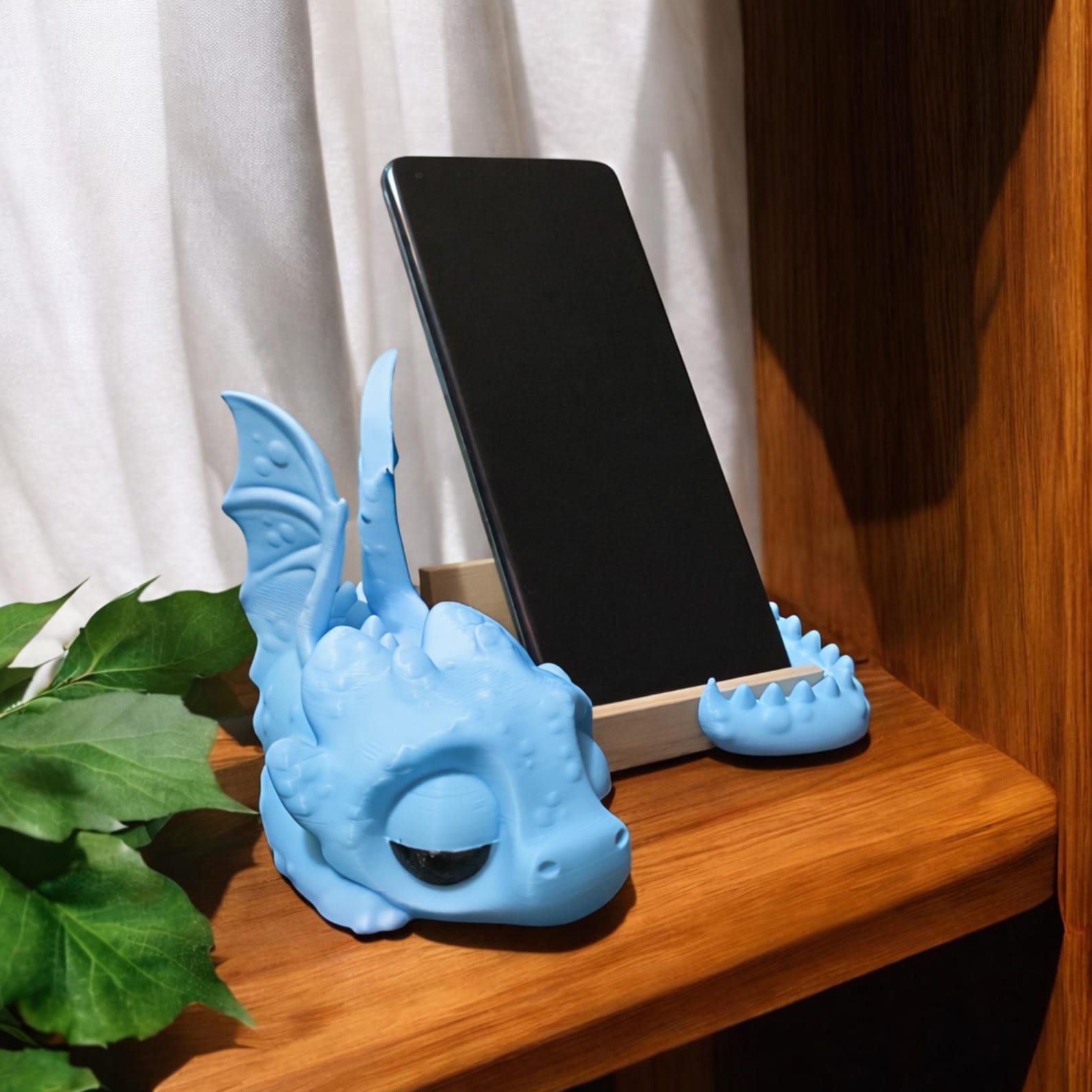 Sleeping Dragon Phone Holder | Fantasy Desk Stand for Smartphones, Bedside Decor & Magical Gift Ideas