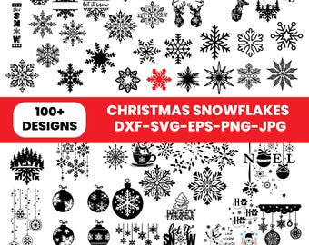 Snowflake SVG, Christmas Winter Bundle (Digital Download)