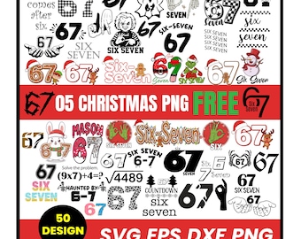 Paquete SVG de memes navideños 6/7, humor viral (50 diseños)