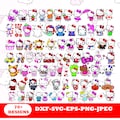 Kawaii Cat Clipart | Animal Friends PNG SVG Bundle (Digital Download)