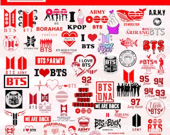 Paquete de archivos SVG de la gira mundial Arirang de BTS 2026, diseños de camisetas de conciertos de Kpop, archivos de corte para Cricut Silhouette, firmas de miembros de BTS en formato PNG, ¡Hemos vuelto!