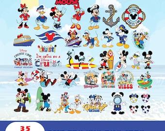 Mickey And Friends Cruise Line Custom Svg Bundle,Cruise Png, Disney Family Trip Png, Cruise Birthday Png,Cruise Squad Png, Digital File,svg