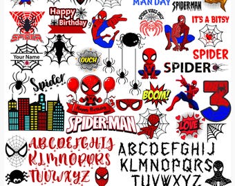 Spiderman SVG Bundle, Superhero Cut Files (Digital Download)
