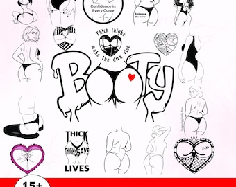 SVG de trasero de esqueleto / Archivo de corte de trasero y caderas de Halloween para Cricut y Silhouette / Trasero grueso con corazón SVG para adultos / Descarga digital