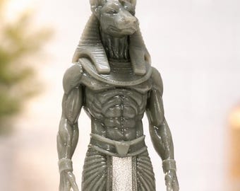 Anubis Egyptian God Resin Statue Handmade Mythology Decor