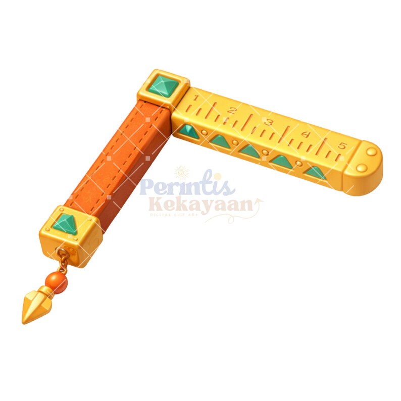 Dig Site Tools Clip Art: Cartoon Camera, Tape Measure, Sifter (digital ...