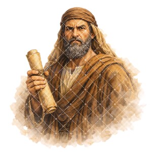 Minor Prophets Watercolor Clipart Bundle: 13 PNG Biblical Figures (Old Testament)