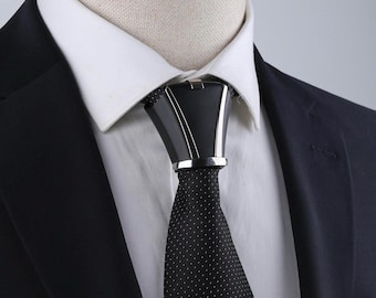 Black Necktie Knot Cover, Wedding Suit's & Tie Accessories