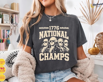 1776 National Champs PNG, Patriotic Sports Shirt Design, American Pride Tee, Vintage USA Graphic, Independence Gift