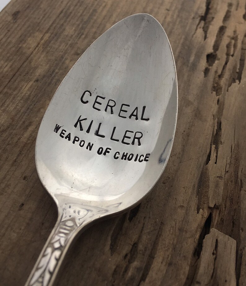 Cereal Killer Spoon Weapon of Choice Etsy