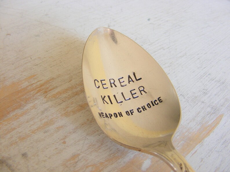 Cereal Killer Spoon Weapon of Choice Etsy