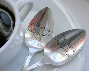 Hand Stamped Coffee Spoons