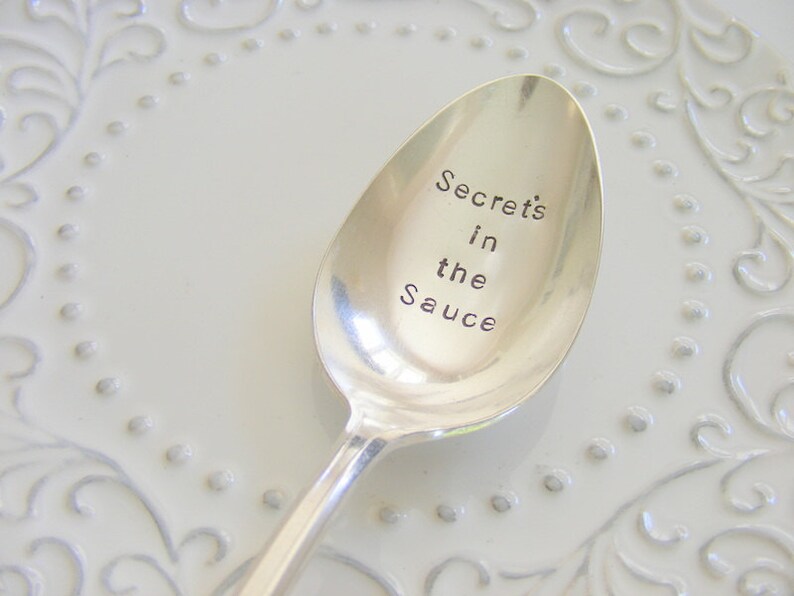 Secrets in the Sauce Spoon Serving Spoon Fried Green Tomatoes Etsy