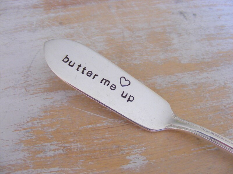 Butter Me Up Hand Stamped Butter Knife | Etsy