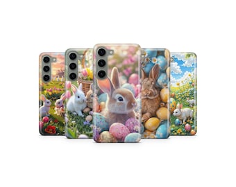 Easter Bunny Phone Case Cute Spring Cover for Samsung S25 Ultra S24 S23 S22 S21 S20 FE S10 S9 S8 S7 A56 A36 A26 A17 A16 A06 A05s
