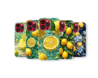 Lemon Phone Case Fresh Fruit Phone Cover for iPhone 17 Pro Max 16 15 14 13 12 11 X 8 7 Plus Samsung S25 Ultra S24 S23 S22 S21 S20 FE