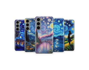 Starry Night Phone Case Van Gogh Art Phone Cover for Samsung S25 Ultra S24 S23 S22 S21 S20 FE S10 S9 S8 S7 A56 A36 A26 A17 A16 A06 A05s