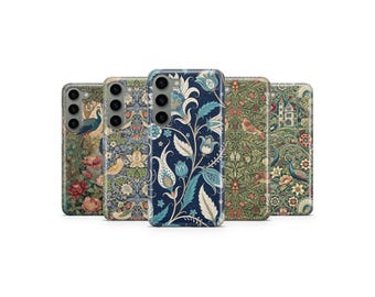William Morris Phone Case Victorian Botanical Phone Cover for Samsung S26 Ultra S25 S24 S23 S22 S21 S20 FE S10 S9 S8 S7 A56 A36 A26 A17 A16