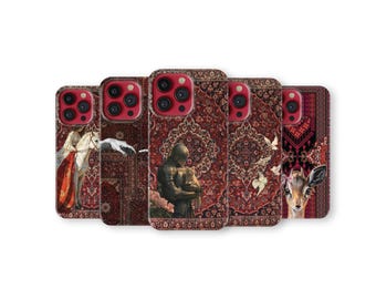 Persian Rug Phone Case Vintage Oriental Carpet Phone Cover for iPhone 17 Pro Max 16 15 14 13 12 11 X 8 7 Plus Samsung S25 Ultra S24 S23 FE