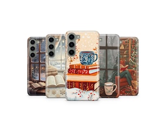 Bookish Handy Hülle Cozy Lese Cover für Samsung S25 Ultra S24 S23 S22 S21 S20 FE S10 S9 S8 S7 A56 A36 A26 A17 A16 A06 A05s