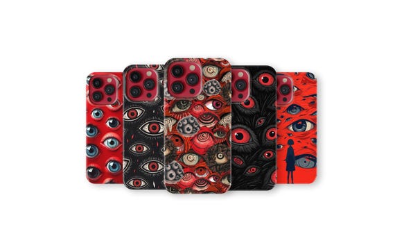 Gore Eyeball Phone Case Gothic Weirdcore Phone Cover for iPhone 17 Pro Max 16 15 14 13 12 11 X 8 7 Plus Samsung S25 Ultra S24 S23 S22 S21 FE