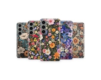 Wildflower Phone Case Floral Botanical Cover for Samsung S25 Ultra S24 S23 S22 S21 S20 FE S10 S9 S8 S7 A56 A36 A26 A17 A16 A06 A05s