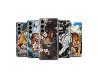 Tiger Phone Case Wild Animal Cover for Samsung S25 Ultra S24 S23 S22 S21 S20 FE S10 S9 S8 S7 A56 A36 A26 A17 A16 A06 A05s