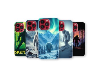 Bigfoot Yeti Phone Case Cryptid Art Cover for iPhone 17 Pro Max 16 15 14 13 12 11 X 8 7 Plus Samsung S25 Ultra S24 S23 S22 S21 S20 FE A16