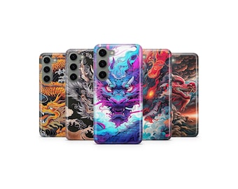 Dragon Phone Case Japanese Mythical Phone Cover for Samsung S25 Ultra S24 S23 S22 S21 S20 FE S10 S9 S8 S7 A56 A36 A26 A17 A16 A06 A05s