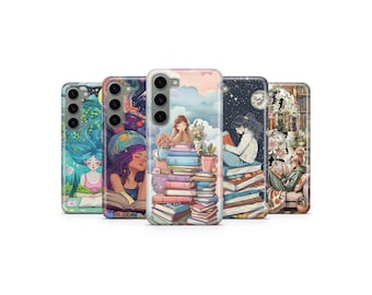 Buchliebhaber Handytasche Reading Aesthetic Phone Cover für Samsung S25 Ultra S24 S23 S22 S21 S20 FE S10 S9 S8 S7 A56 A36 A26 A17 A16 A06 A05s