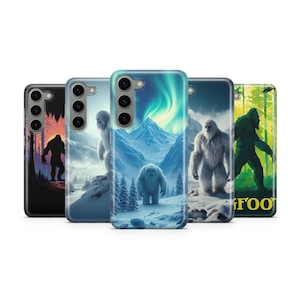 Bigfoot Yeti Phone Case Cryptid Art Cover for Samsung S25 Ultra S24 S23 S22 S21 S20 FE S10 S9 S8 S7 A56 A36 A26 A17 A16 A06 A05s