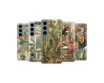 Cottagecore Phone Case Vintage Fairy Cover for Samsung S25 Ultra S24 S23 S22 S21 S20 FE S10 S9 S8 S7 A56 A36 A26 A17 A16 A06 A05s