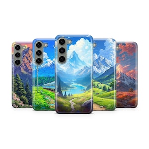 Mountain Landscape Phone Case Nature Cover for Samsung S25 Ultra S24 S23 S22 S21 S20 FE S10 S9 S8 S7 A56 A36 A26 A17 A16 A06 A05s