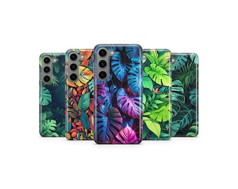 Tropical Monstera Leaf Phone Case Jungle Cover for Samsung S25 Ultra S24 S23 S22 S21 S20 FE S10 S9 S8 S7 A56 A36 A26 A17 A16 A06 A05s