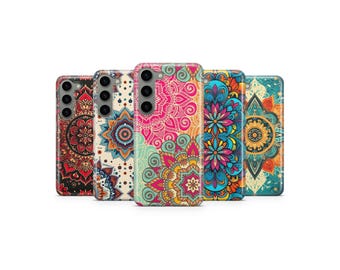 Mandala Boho Phone Case Colorful Geometric Art Phone Cover for Samsung S26 Ultra S25 S24 S23 S22 S21 S20 FE S10 S9 S8 S7 A56 A36 A26 A17 A16