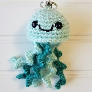Crochet Jelly Fish Keychain