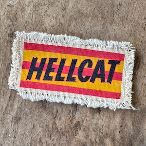 HELLCAT moto devil canvas sew-on patch
