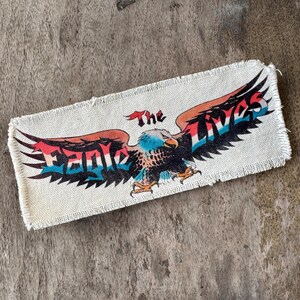 Easyriders mag ‘The Eagle Lives’ large biker canvas sew-on patch