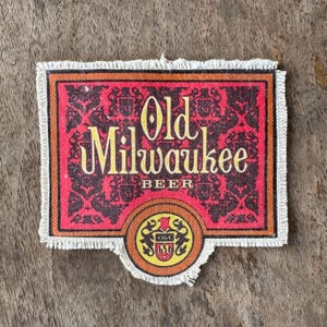 Old Milwaukee Beer canvas sew-on patch