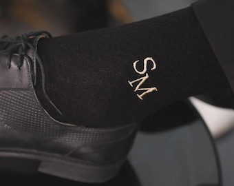 Calcetines bordados personalizados, regalos para padrinos de boda, calcetines bordados para padrinos de boda, propuesta de matrimonio, calcetines de vestir personalizados para hombre, calcetines para padrinos de boda