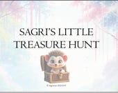 Sagri’s Little Treasure Hunt | Printable Kids Game | Hedgehog Adventure with 6 Clues, Treasure & Diploma