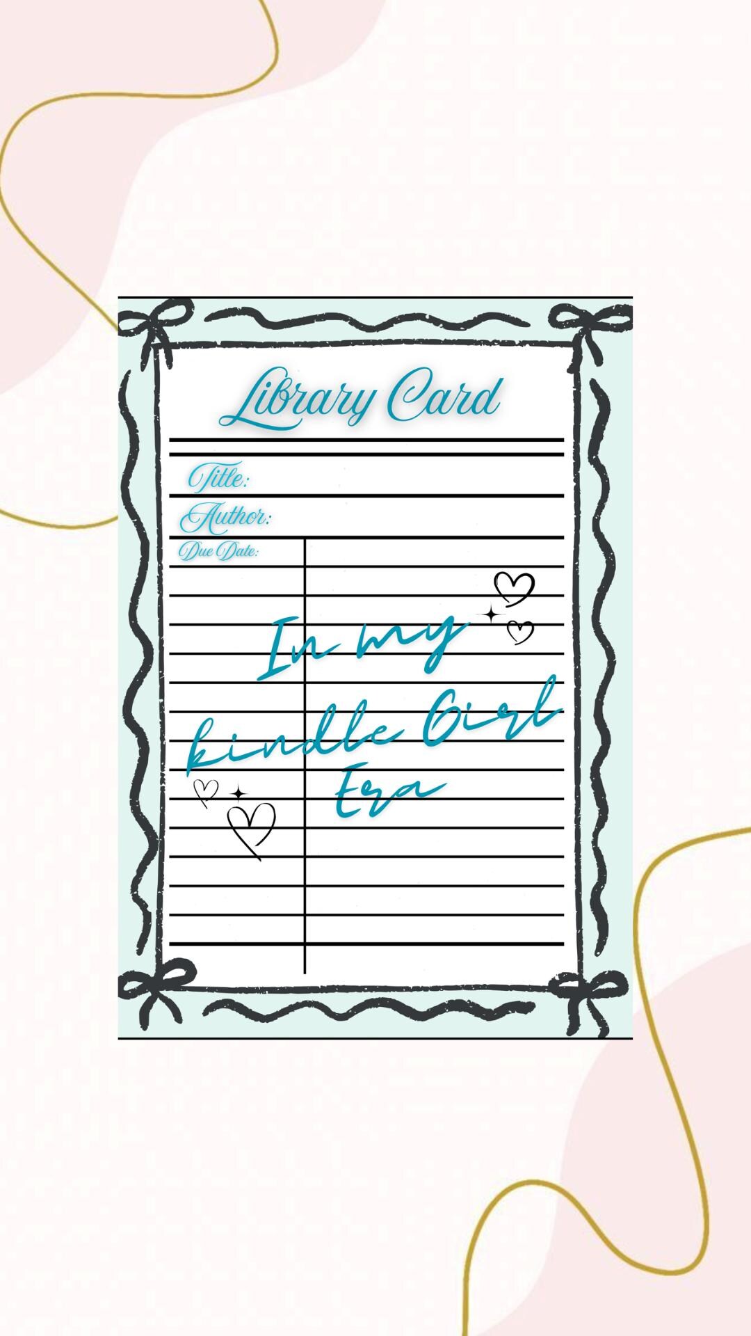 Kindle Inset Library Card Croquet Library Card Kindle Insert - Etsy