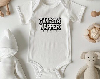 Gangsta Napper Baby Onesie | Funny Baby Onesie | Cool Newborn Gift Idea