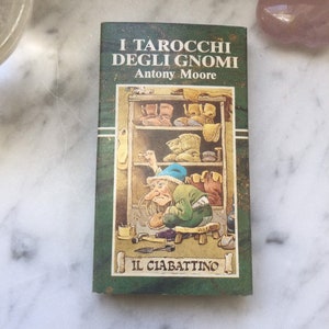 Tarocchi Degli Gnomi vintage anni '80-'90, tarocchi degli gnomi, mini mazzo, predizione del futuro, mistico, strega, arcani maggiori, non comune, mazzo di tarocchi